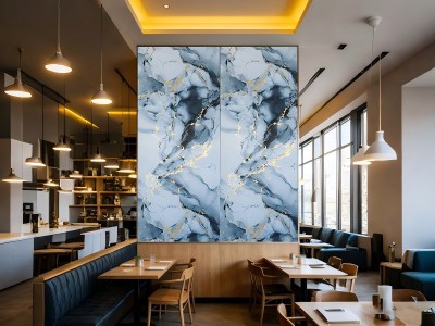 Las ventajas de la lámina de mármol oscuro brillante de PVC para la decoració...